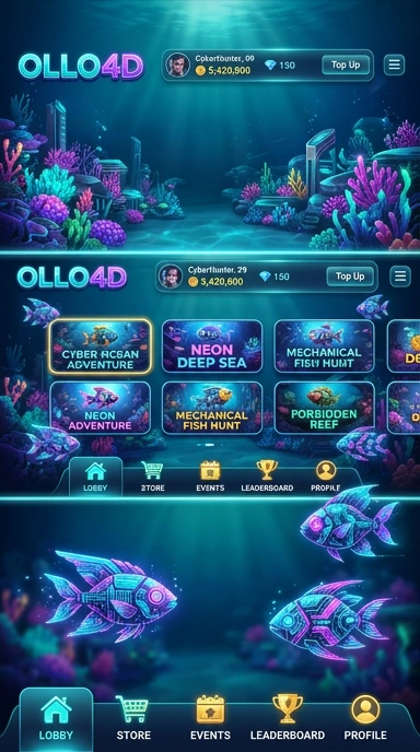 Cuplikan layar menu unduhan ollo4d untuk perangkat Android